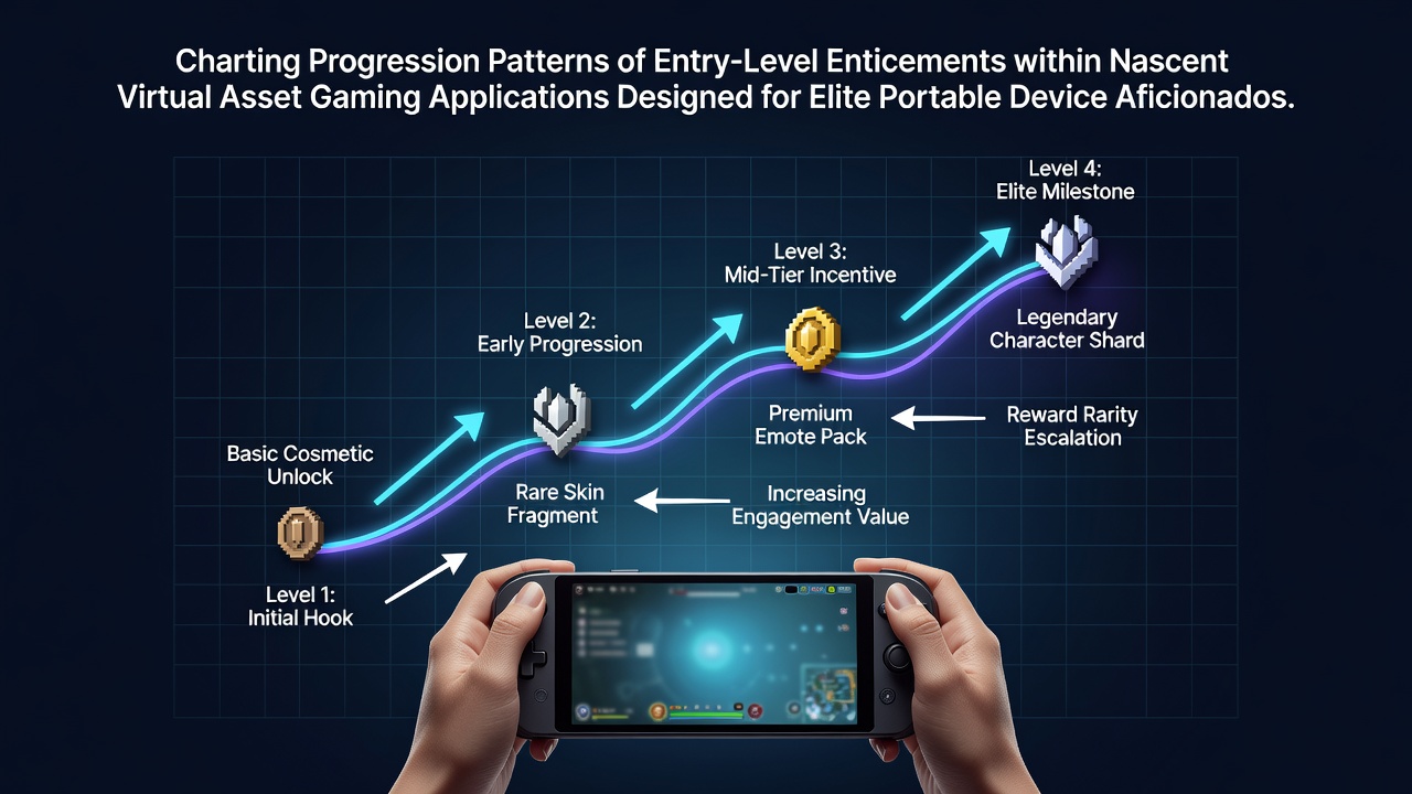 Visual representation of incentive progression patterns in new virtual asset mobile gaming apps for premium users