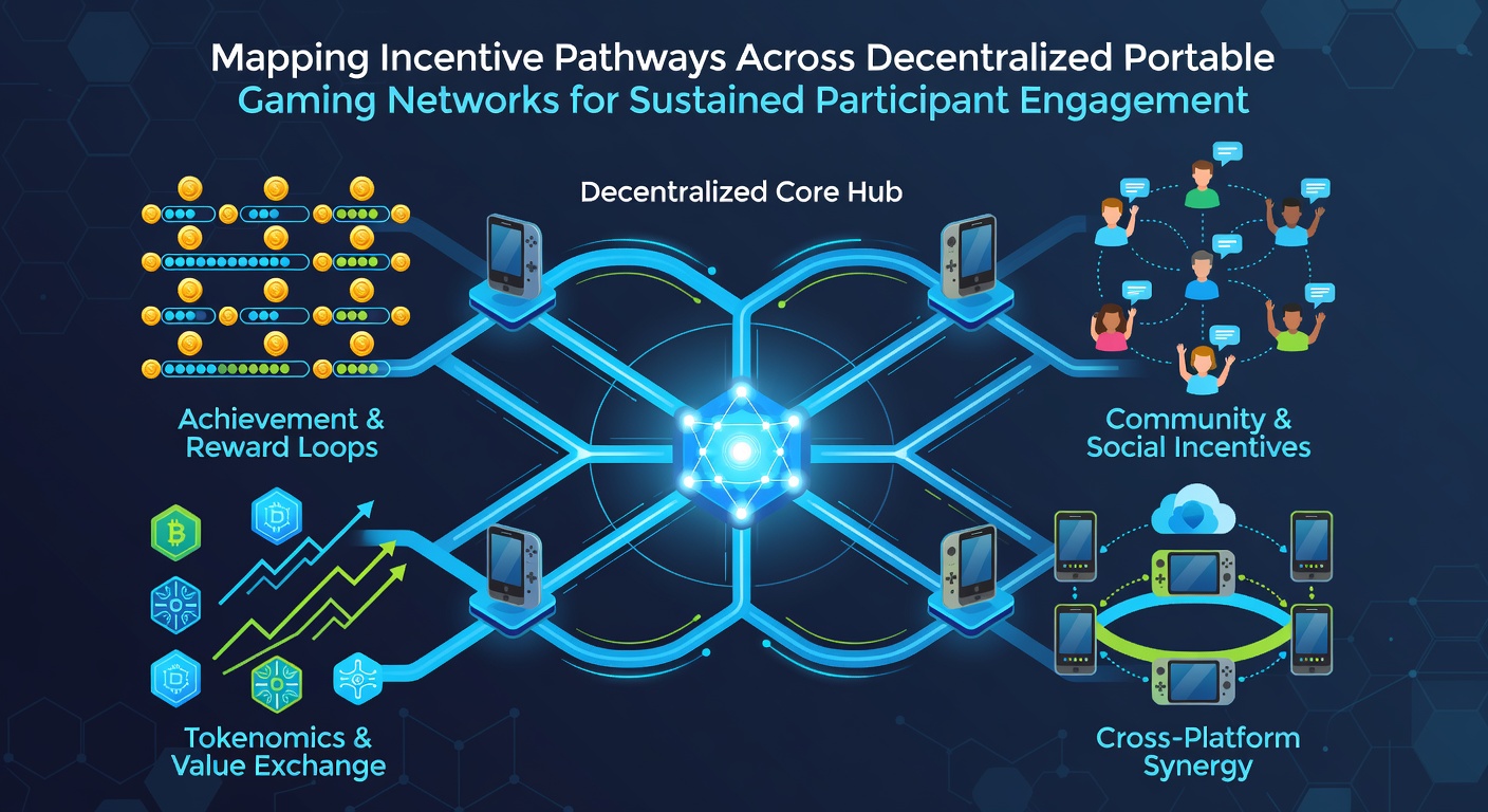 Mobile gamers engaging with decentralized incentive systems on portable devices