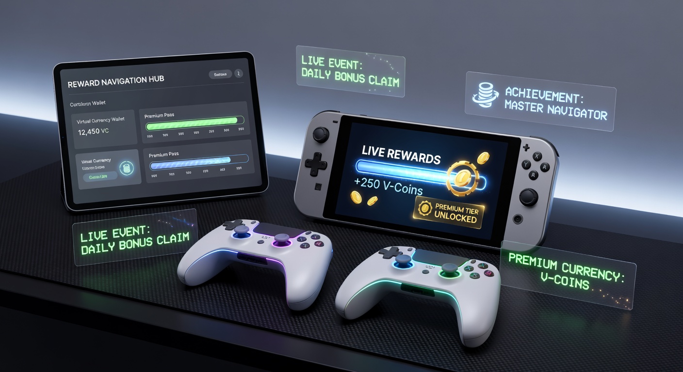 Premium player dashboard highlighting loyalty tiers and virtual currency redemptions in a live mobile casino environment