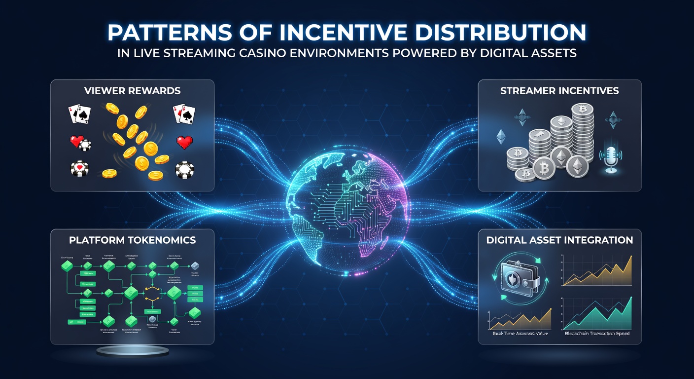 Visualization of incentive distribution patterns across live streaming casino platforms using digital assets